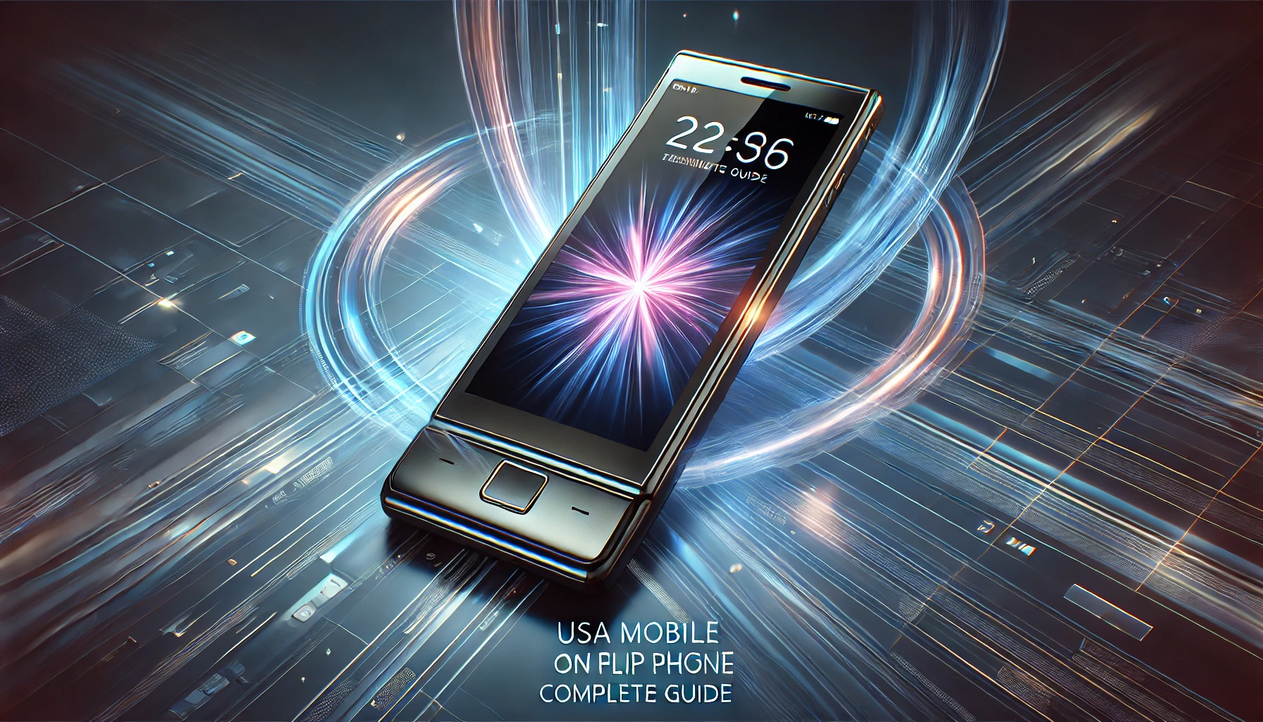 USA Mobile Warp Light On Flip Phone