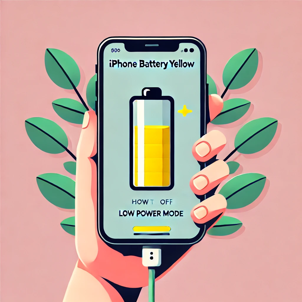 iPhone battery yellow